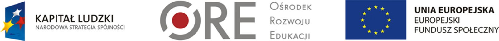 Loga: Kapitał ludzki, ORE, Unia Europejska
