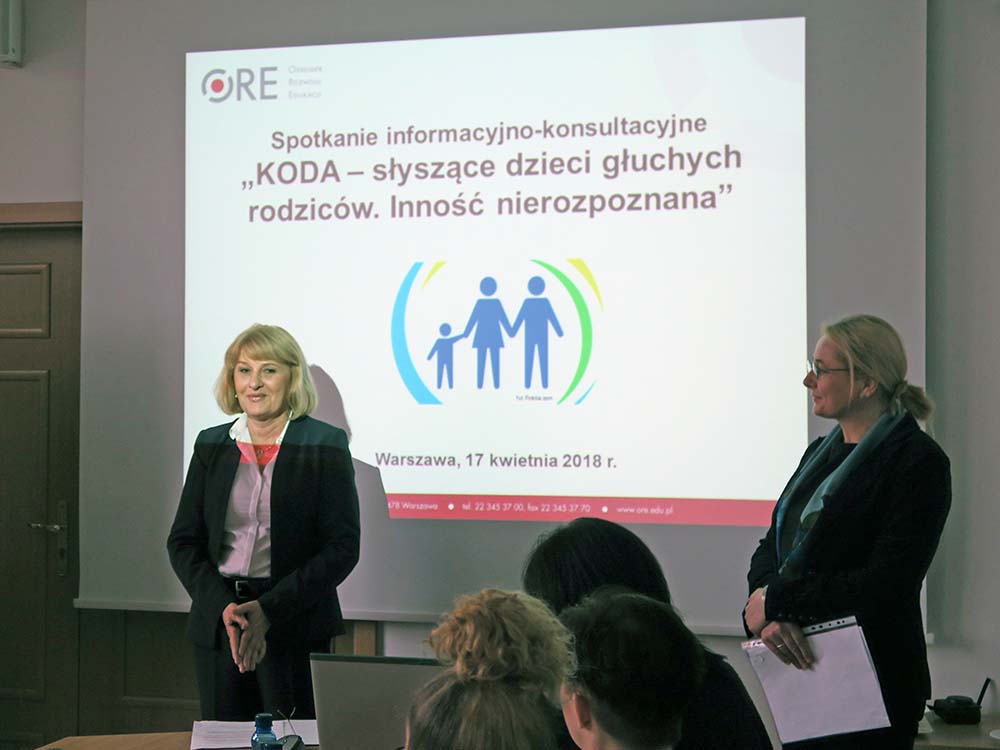 Spotkanie informacyjno-konsultacyjne „KODA – słyszące dzieci głuchych rodziców. Inność nierozpoznana”