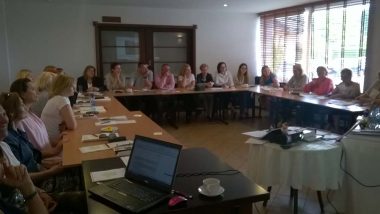 Uczestnicy szkolenia w trakcie zajec