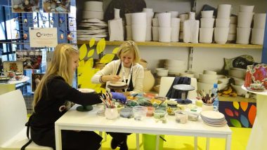 prezentacja w przestrzeni targowej umiejętności uczniów Zespołu Szkół Ogólnokształcących i Zawodowych w Bolesławcu