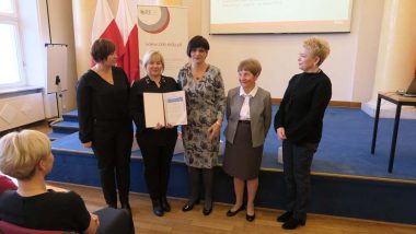 wręczenie Krajowego Certyfikatu laureatom