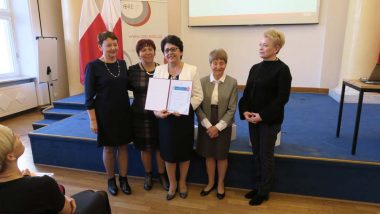 wręczenie Krajowego Certyfikatu laureatom