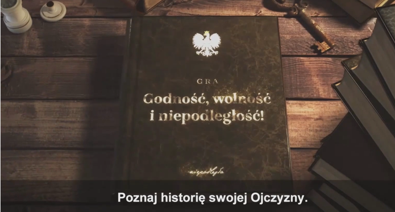 Gra edukacyjna „Godność, wolność i niepodległość” – spot