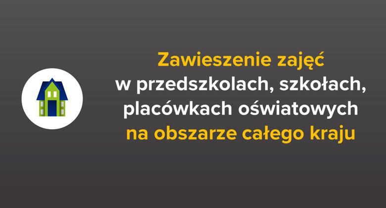 Zawieszenie zajęć dydaktyczno-wychowawczych w przedszkolach, szkołach i placówkach oświatowych