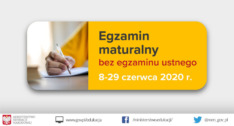 Informacja CKE o egzaminie maturalnym przeprowadzanym w terminie głównym