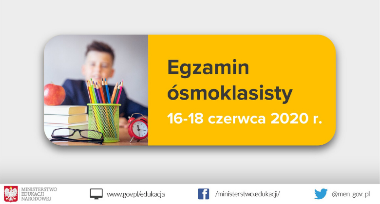Informacja o egzaminie ósmoklasisty