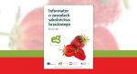 Okładka publikacji składa się z dużego napisu Informator o zawodach szkolnictwa branżowego w kolorze zielonym. Poniżej tytułu znajduje się napis Warszawa 2020. W dolnym prawym rogu umiejscowiona jest grafika czerwonej truskawki, obok logo projektu Eurodoradztwo Polska. Na dole znajdują się loga projektu Erasmus plus, Eurodoradztwo Polska, Ministerstwa Edukacji Narodowej i Ośrodka Rozwoju Edukacji. Pod logo jest informacja, że publikacja została sfinansowana z funduszy Komisji Europejskiej w ramach programu Erasmus plus.