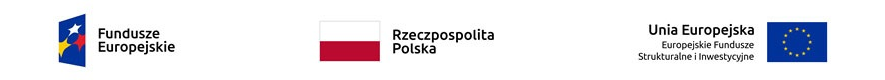 Logotypy: Fundusze Europejskie, RP, UE