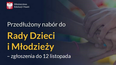 Rada Dzieci i&nbsp;Młodzieży VI kadencji – przedłużony nabór do&nbsp;12 listopada