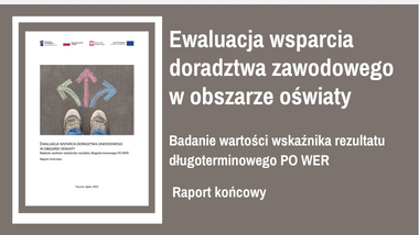 Raport „Ewaluacja wsparcia doradztwa zawodowego w obszarze oświaty”