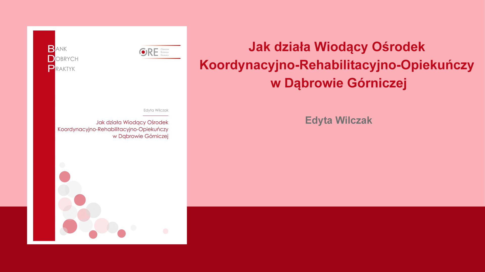 Jak działa Wiodący Ośrodek Koordynacyjno-Rehabilitacyjno-Opiekuńczy w Dąbrowie Górniczej