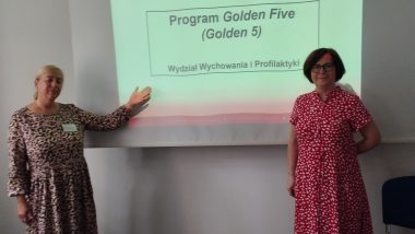 Trenerki Programu Golden Five - (od lewej) Magdalena Wieczorek i Dorota Macander