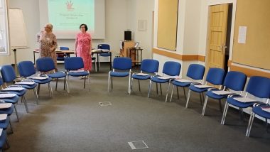 Trenerki Programu Golden Five - (od lewej) Magdalena Wieczorek i Dorota Macander