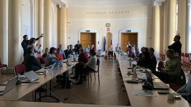 Spotkanie zespołu projektu „Pilotażowe wdrożenie modułowych e-podręczników oraz opracowanie założeń do zaawansowanych technologicznie e-materiałów wspierających nowoczesne metody nauczania i uczenia się”