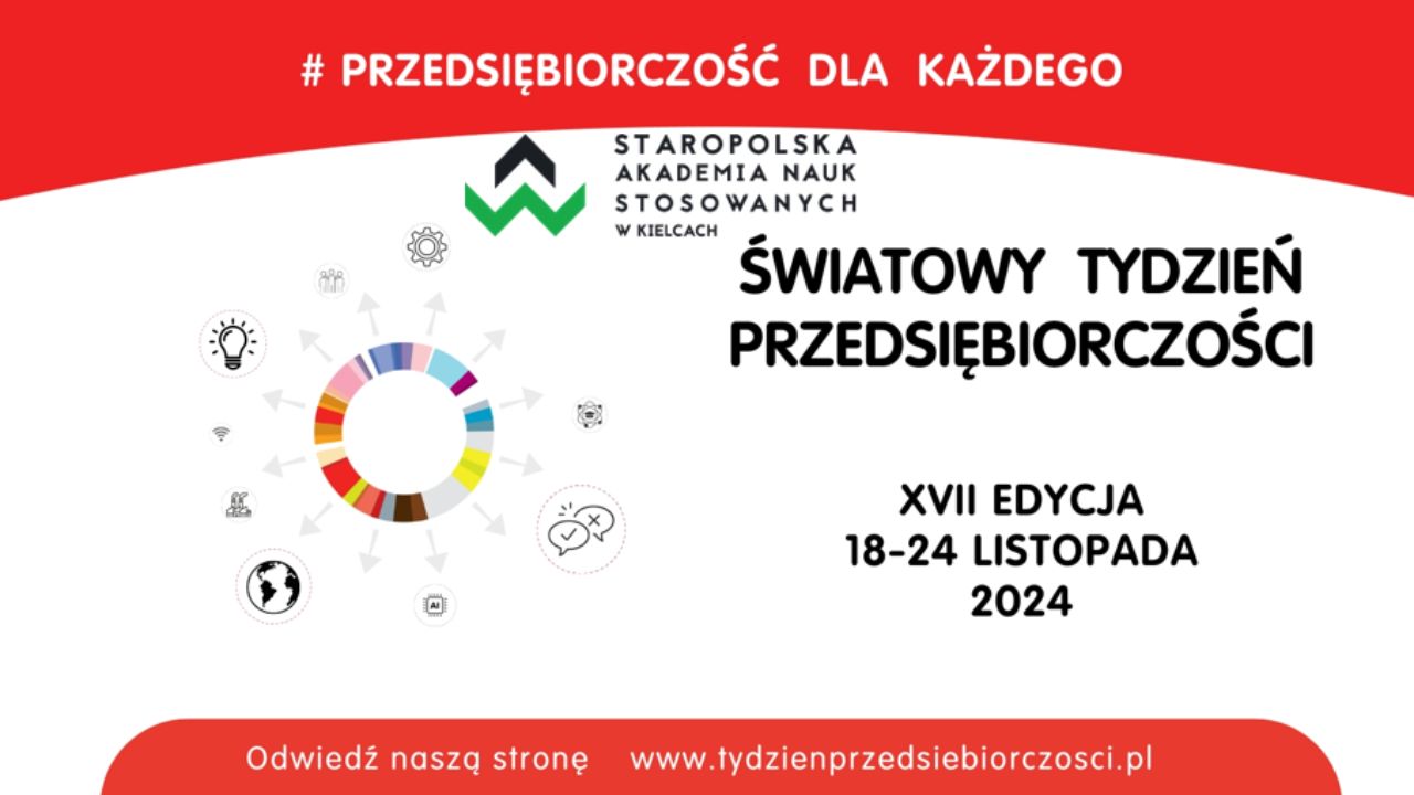 Szkolenia i webinaria dla nauczycieli i uczniów w ramach 17. Światowego Tygodnia Przedsiębiorczości
