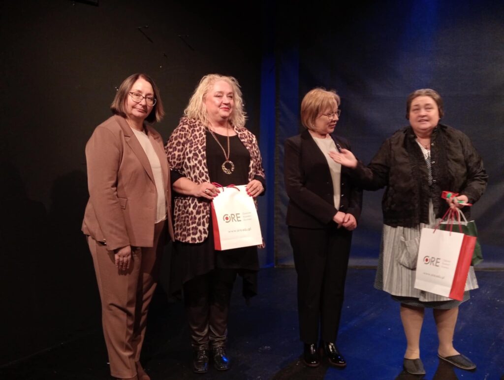 Po spektaklu nadszedł czas na wspólne refleksje z udziałem dyr. Małgorzaty Szei oraz Marzeny Murawskiej.