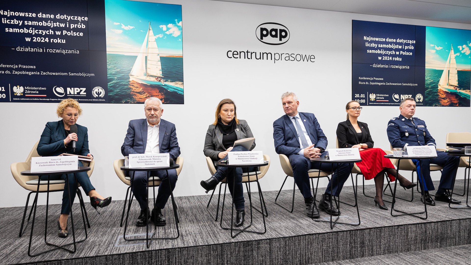 Konferencja „Najnowsze dane dotyczące liczby samobójstw i prób samobójczych w Polsce w 2024 roku – działania i rozwiązania”