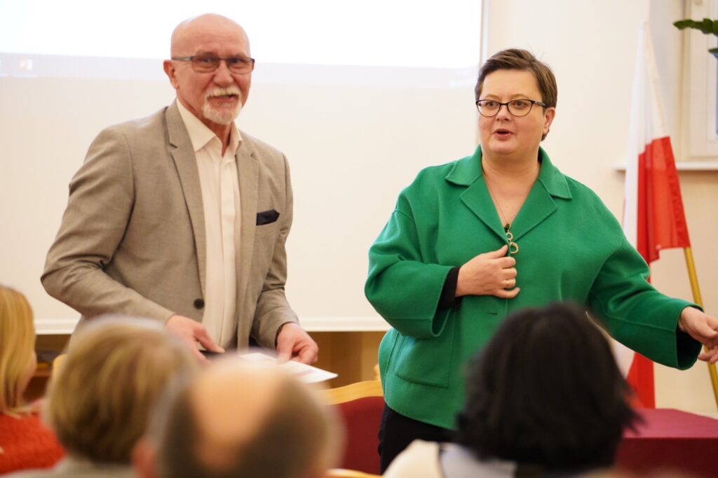 Andrzej Suchenek (Dyrektor ORE), Katarzyna Lubnauer (Sekretarz stanu)