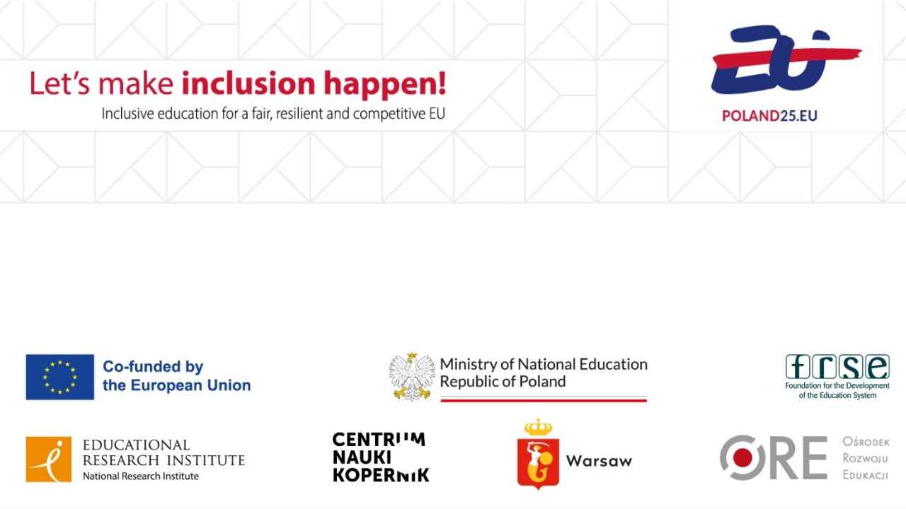 Konferencja „Edukacja włączająca dla sprawiedliwej, silnej i konkurencyjnej Unii Europejskiej” – transmisja online