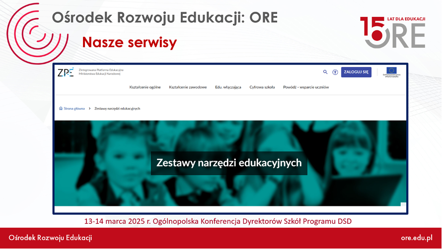 Zestawy narzędzi edukacyjnych na&nbsp;Ogólnopolskiej Konferencji Dyrektorów Szkół Programu DSD