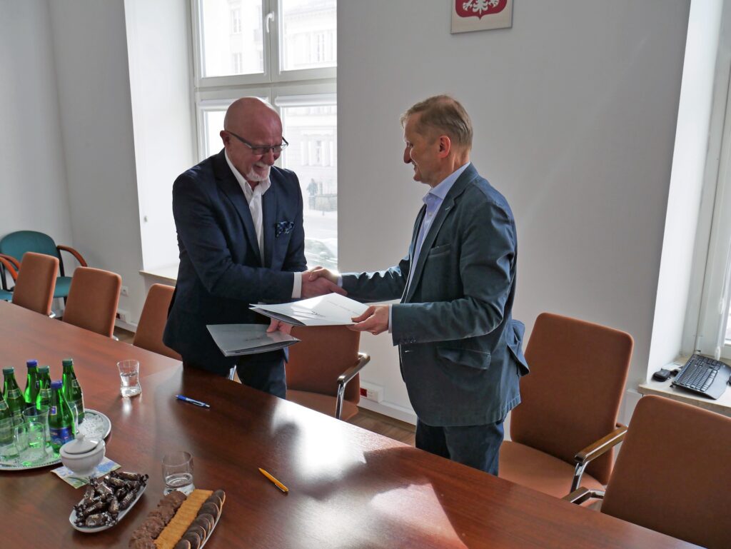 Jarosław Zaroń (Dyrektor Mazowieckiego Samorządowego Centrum Doskonalenia Nauczycieli), Andrzej Suchenek (Dyrektor Ośrodka Rozwoju Edukacji)