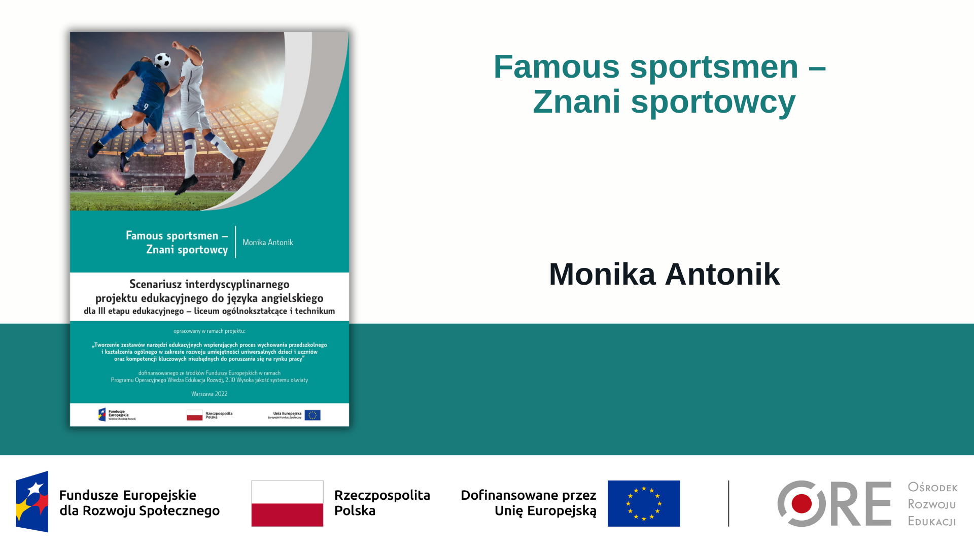 Połącz naukę języka angielskiego ze sportową pasją!  (Metodyczne inspiracje z wykorzystaniem Zestawów Narzędzi Edukacyjnych)