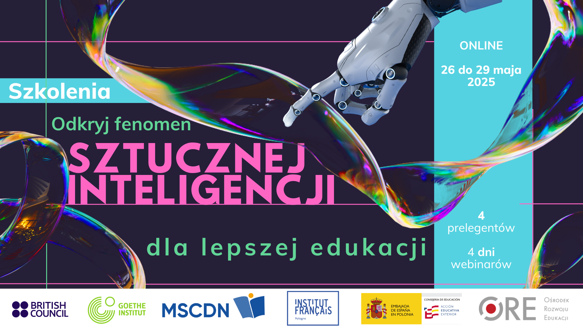 Szkolenia online w ramach Wiosennej Akademii Językowej na BIS pn. „Odkryj fenomen sztucznej inteligencji dla lepszej edukacji”