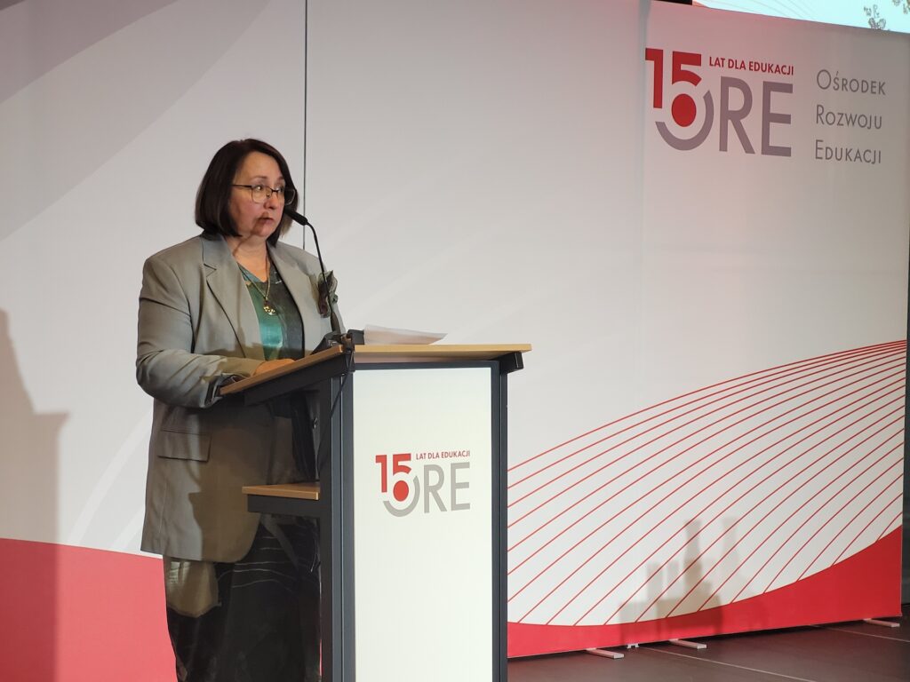 Wystąpienie wicedyrektor ORE Małgorzaty Szei