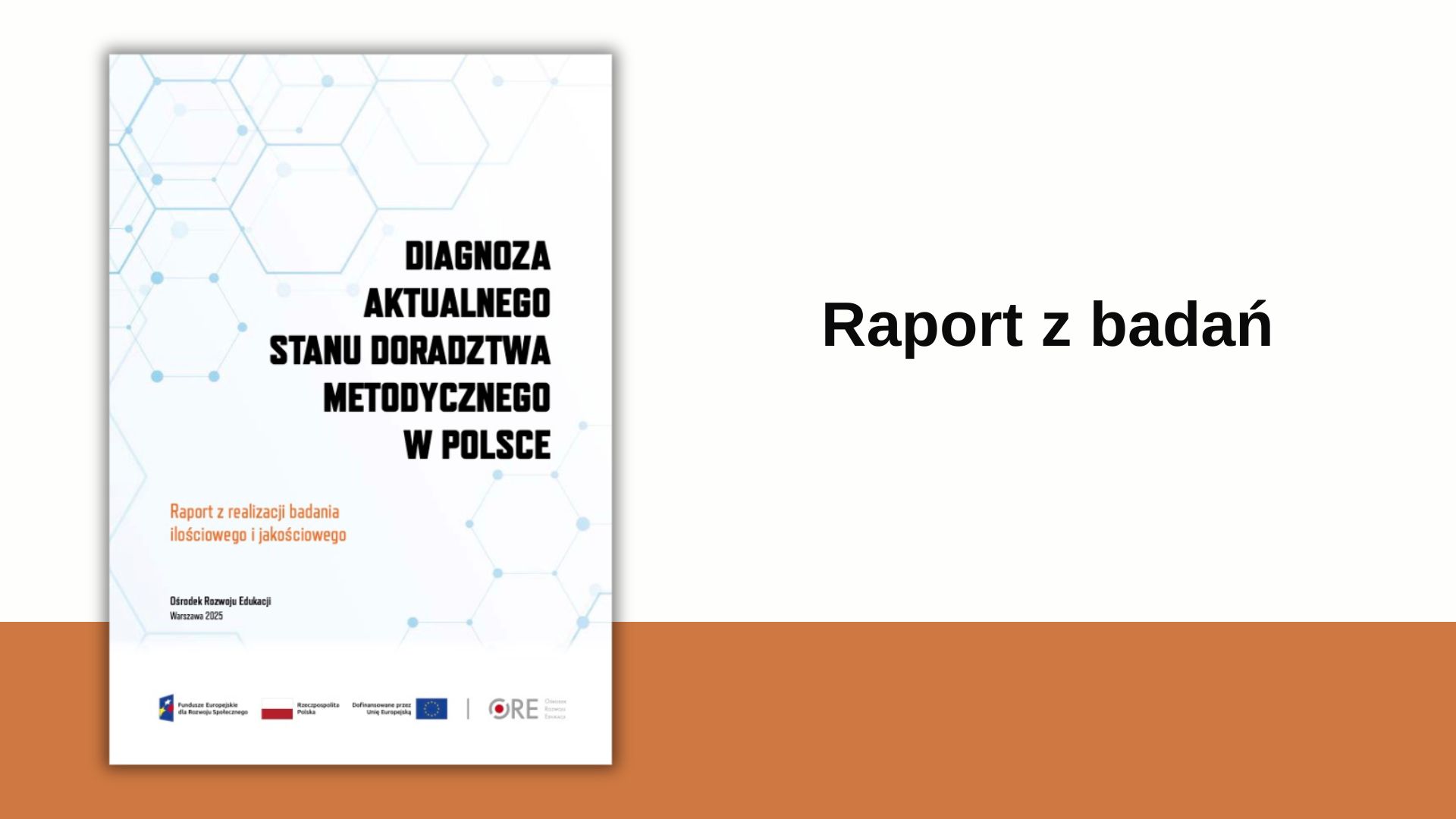 Diagnoza aktualnego stanu doradztwa metodycznego w Polsce – raport z badań