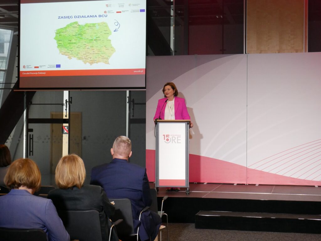 Wystąpienie Anny Przybył – dyrektor BCU w Katowicach SkyPort