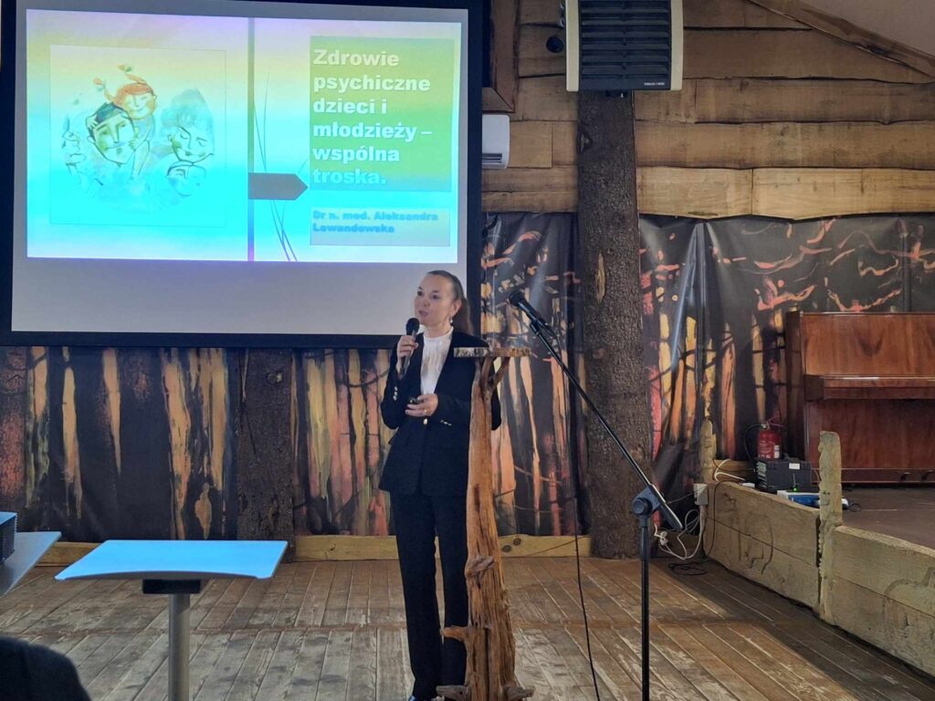 Wystąpienie krajowej konsultantki ds. psychiatrii dzieci i młodzieży dr Aleksandry Lewandowskiej