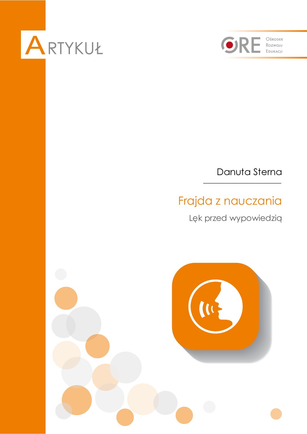 Lęk przed wypowiedzią – Danuta Sterna – 2025