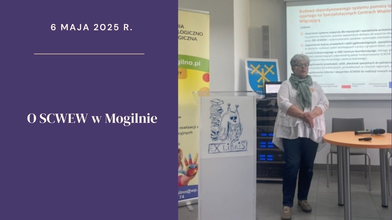 O&nbsp;projekcie SCWEW na&nbsp;spotkaniu przedstawicieli środowiska edukacyjnego w&nbsp;Mogilnie