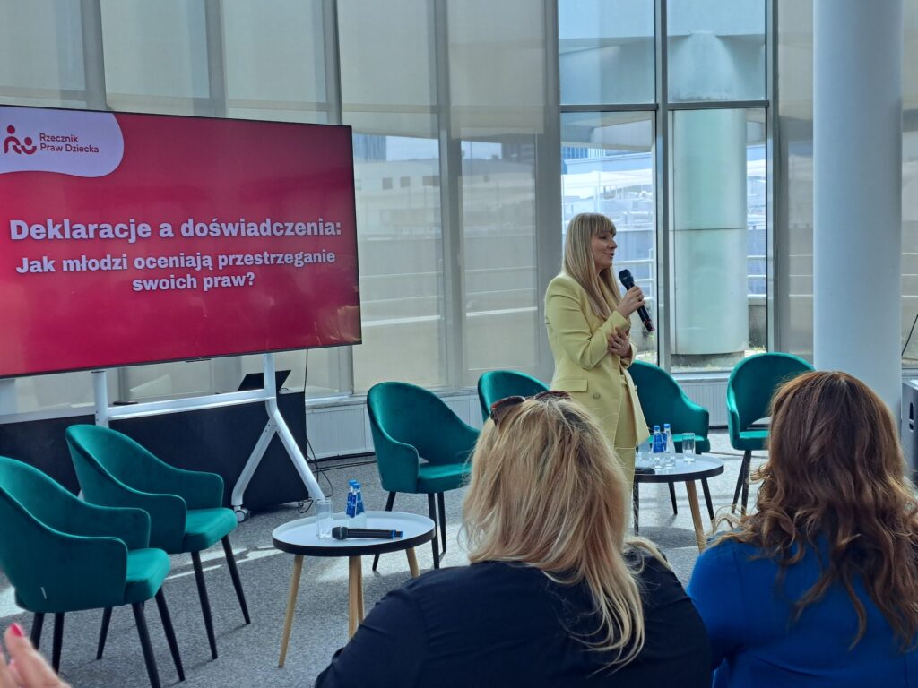 Rzecznik Praw Dziecka Monika Horna-Cieślak podczas otwarcia konferencji