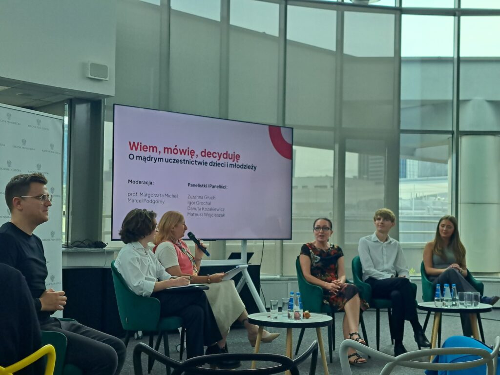 Panel dyskusyjny „Wiem, mówię, decyduję. O mądrym uczestnictwie dzieci i młodzieży”