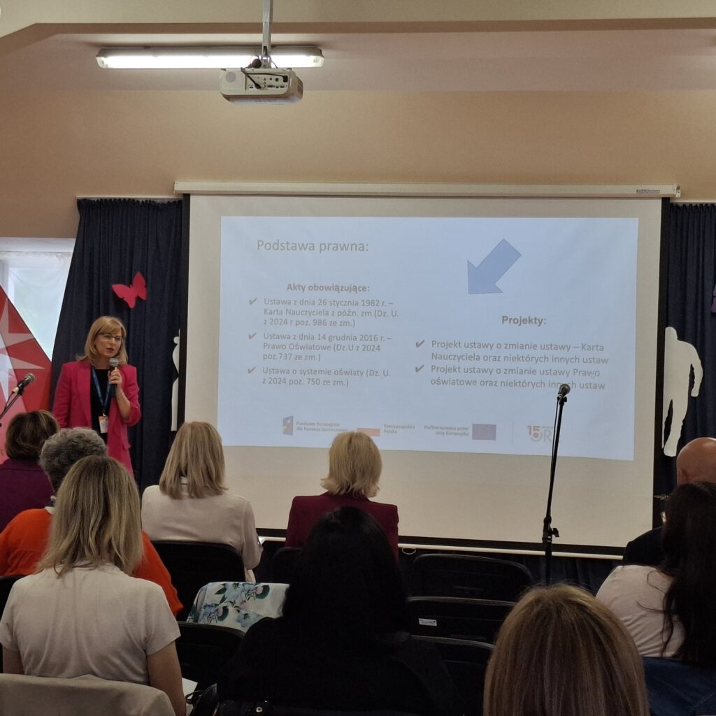 Wystąpienie dr Sylwii Łukasik-Gębskiej „Wokół zmian w edukacji”