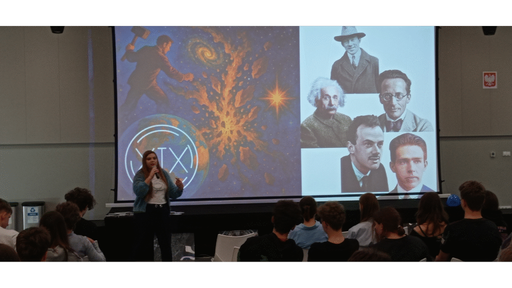 Wykład o CERN dla uczniów klas 7 i 8 Zespołu Szkolno-Przedszkolnego nr 15 w Poznaniu