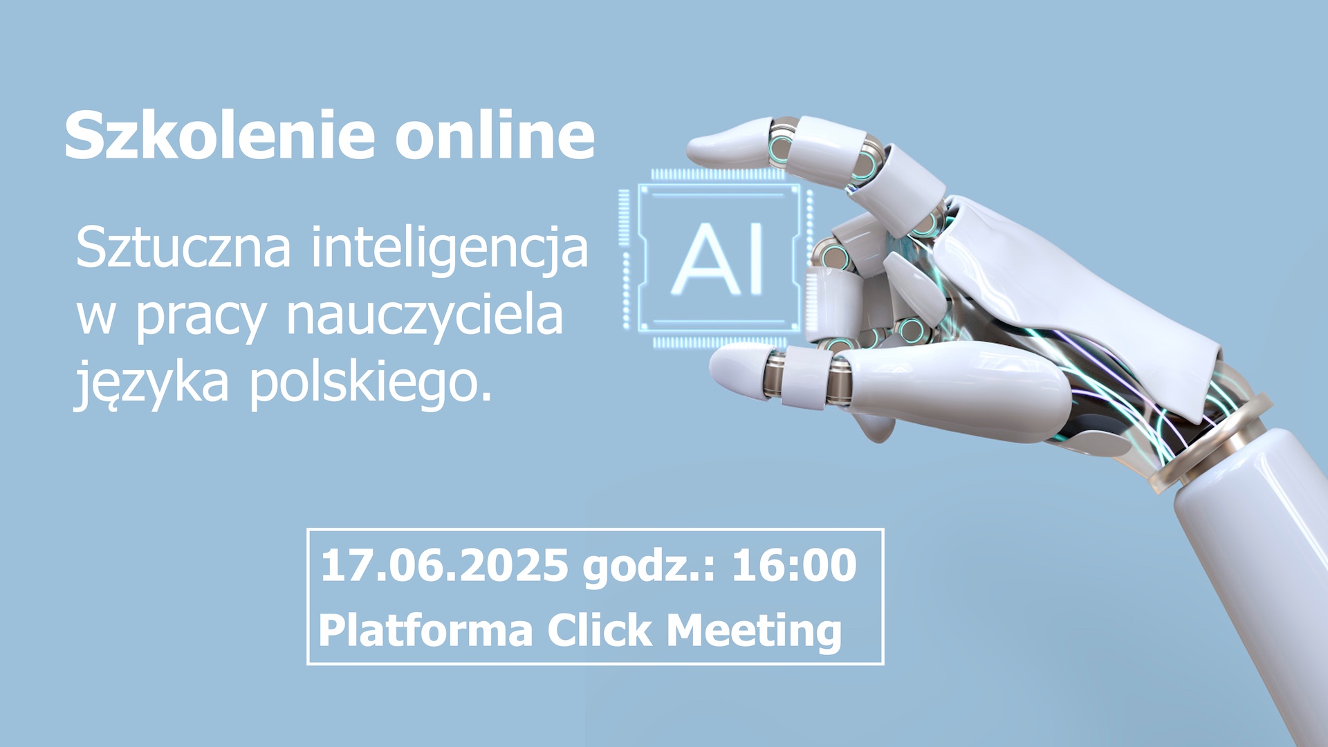 Szkolenie „Sztuczna inteligencja w pracy nauczyciela języka polskiego”