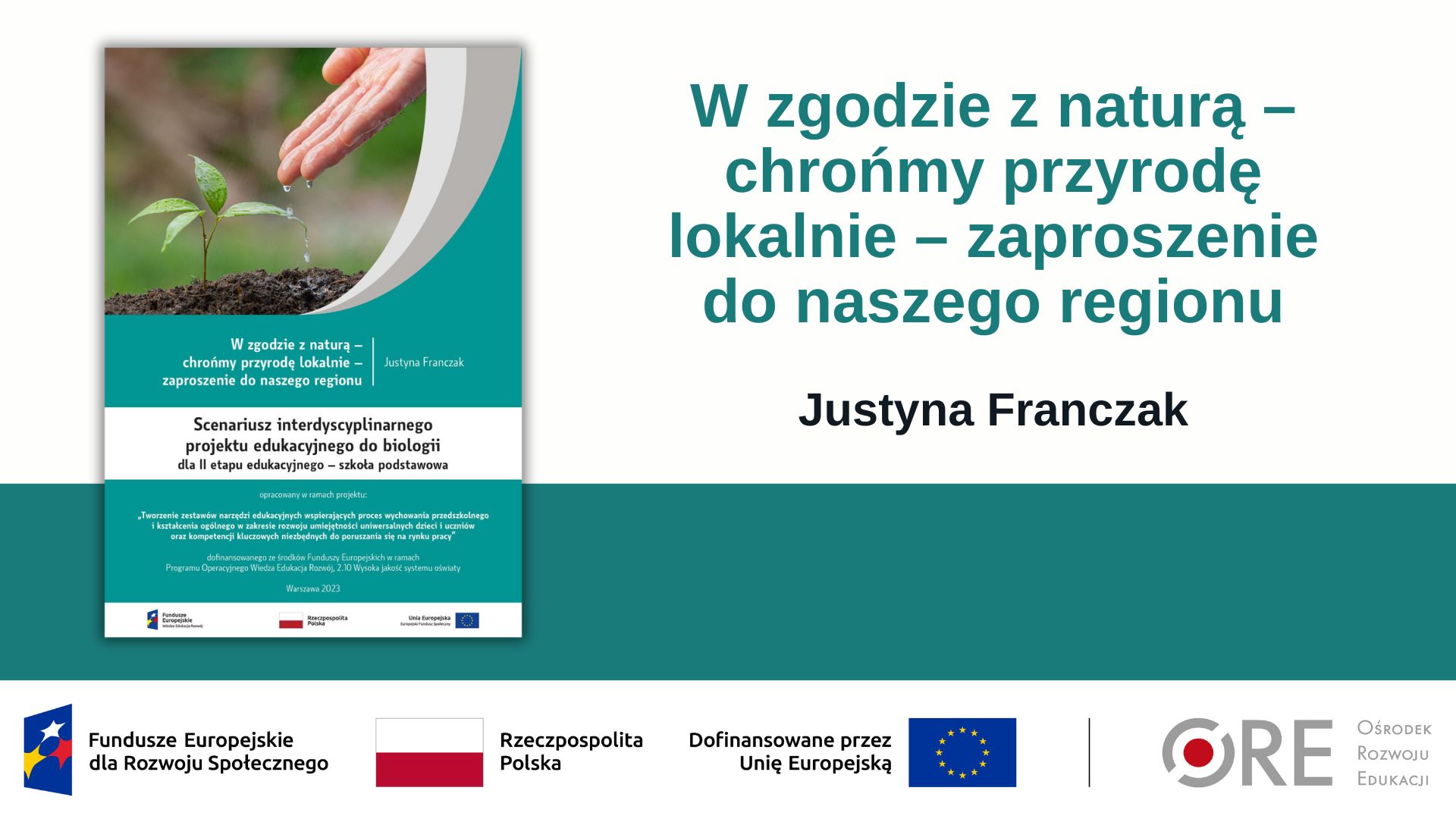 Zaproszenie na lekcję „Dzień Ochrony Środowiska – lekcja dla przyszłości” (Metodyczne inspiracje z wykorzystaniem Zestawów Narzędzi Edukacyjnych)