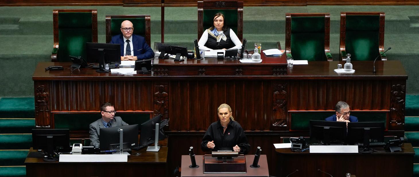 Wysłuchanie informacji w sprawach bieżących na temat polskiej edukacji podczas 38. Posiedzenia Sejmu RP