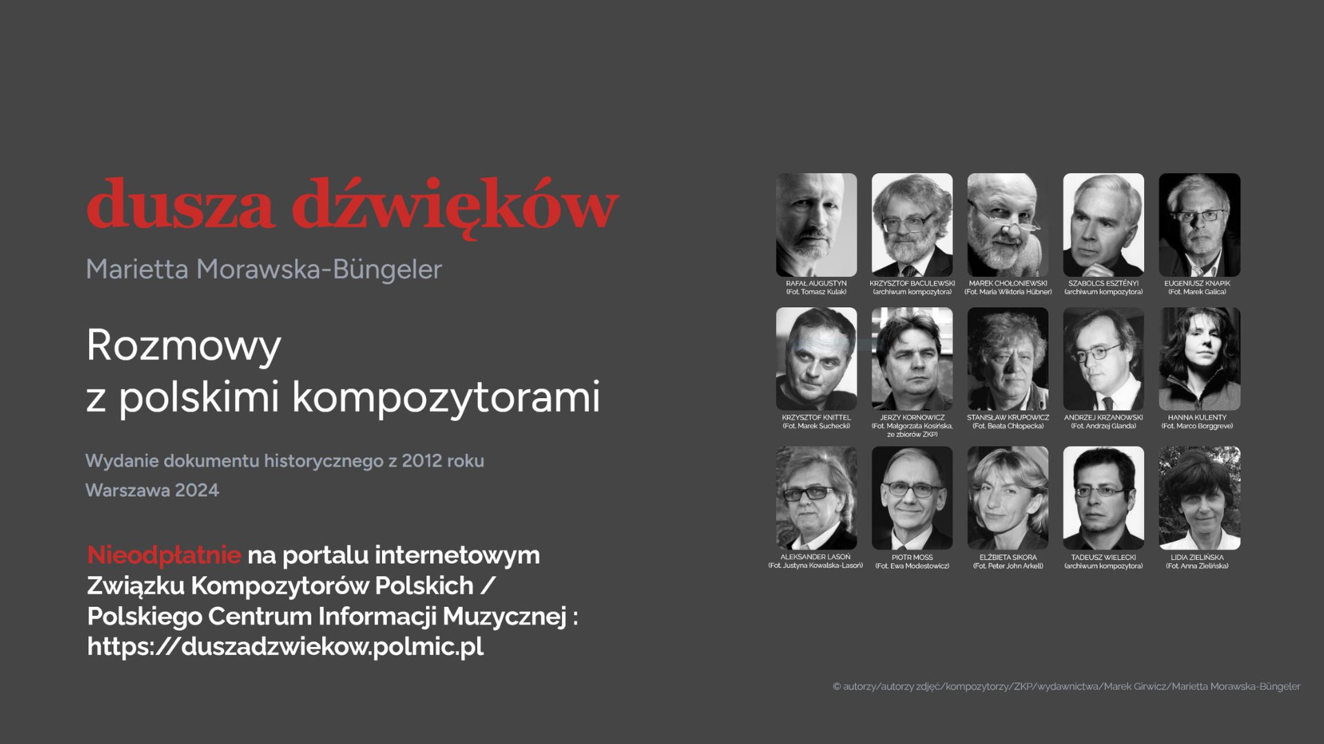 Spotkanie z autorką książki „Dusza dźwięków. Rozmowy z polskimi kompozytorami”