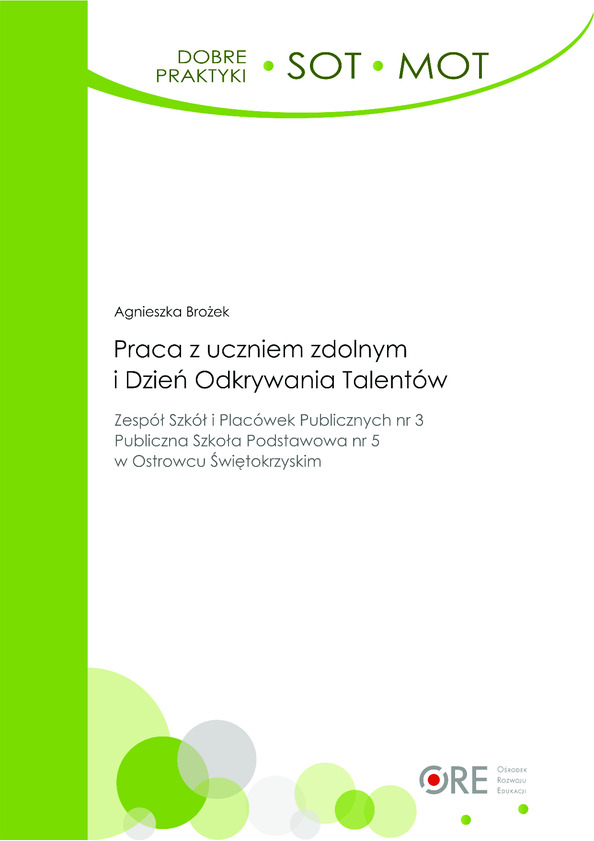 Praca z uczniem zdolnym i Dzień Odkrywania Talentów