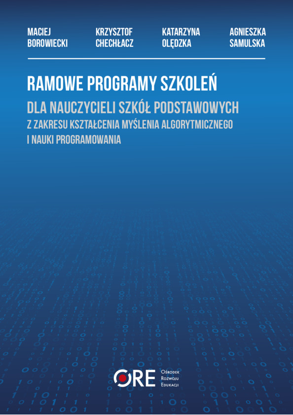 Myślenie algorytmiczne i programowanie na I i II etapie edukacyjnym – ramowe programy szkoleń