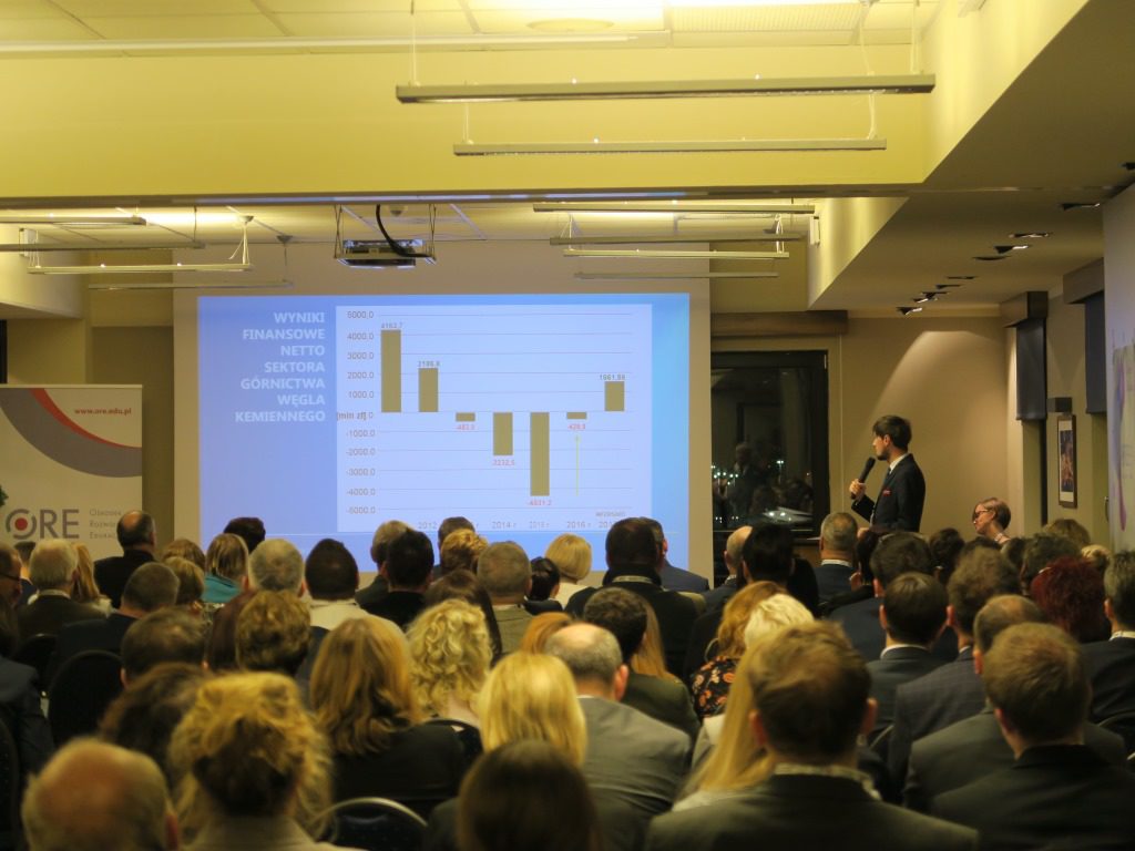 prelekcja Karola Parkity z Wydziału Górnictwa Węgla Kamiennego Ministerstwa Energii