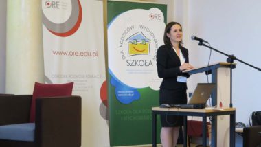 Wystąpienie Katarzyny Komoszewskiej ze Stowarzyszenia Szkoła dla Rodziców i Wychowawców