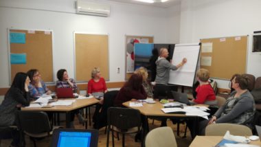 Zespół autorów przy pracy nad programem