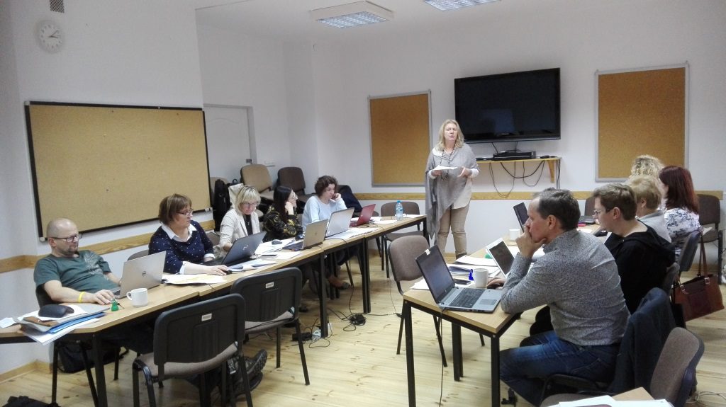 Zespół autorów przy pracy nad programem