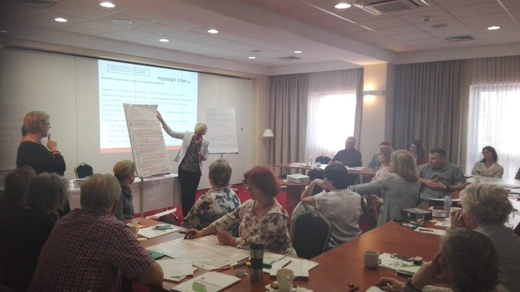 Prezentacja zadania przez uczestniczkę