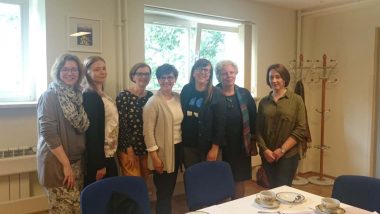 Uczestniczki wizyty w Szkole Specjalnej nr 327 w Warszawie