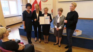 wręczenie Krajowego Certyfikatu laureatom